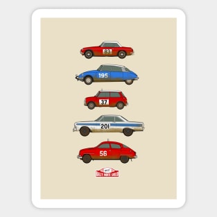 Classic Monte carlo rally car collection Magnet